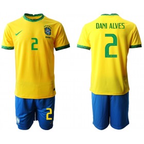 Brazil Dres Dani Alves 2 Dječji Domaći 2020 Kratkih Rukava